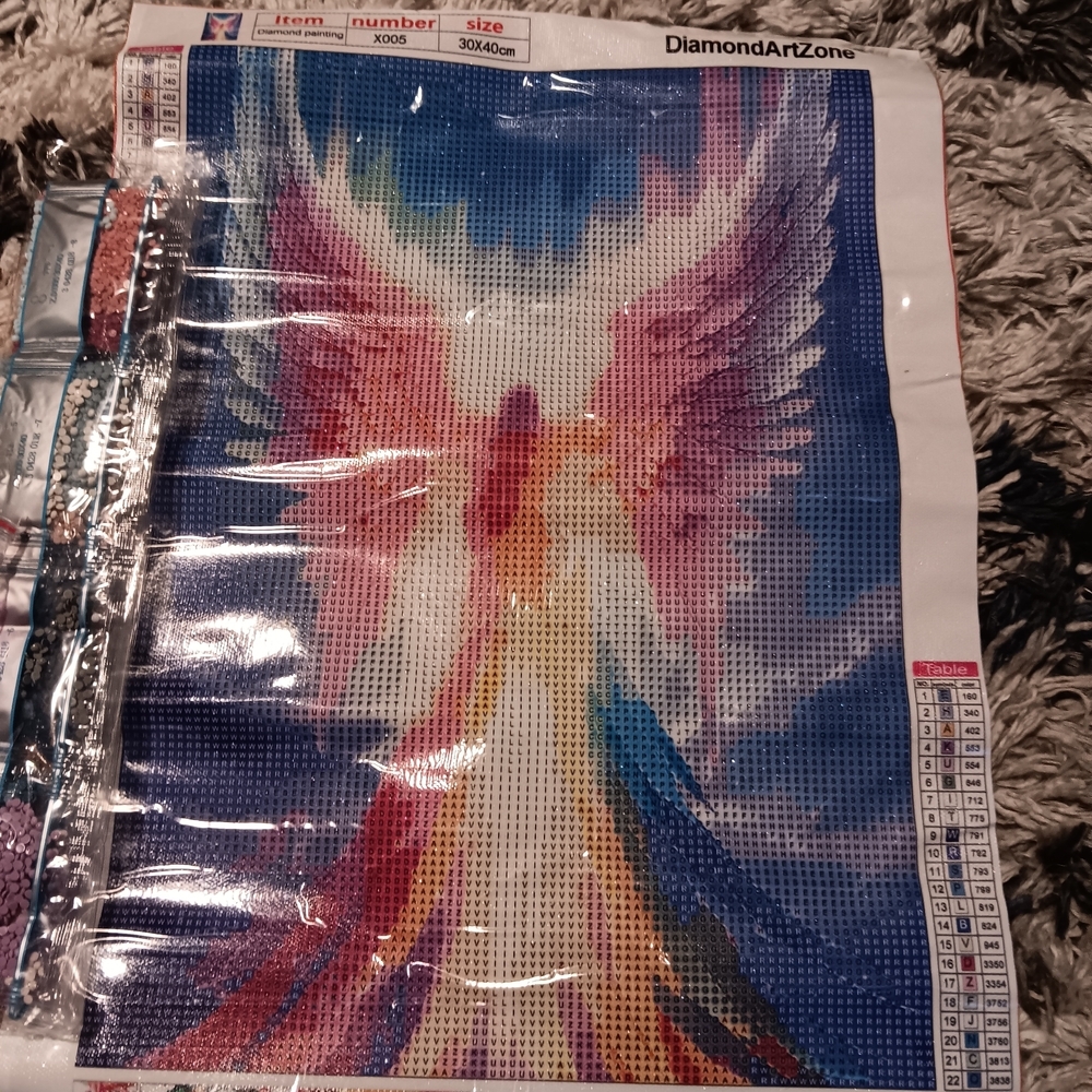 Colorful Angel Diamond Painting Kit 30x40